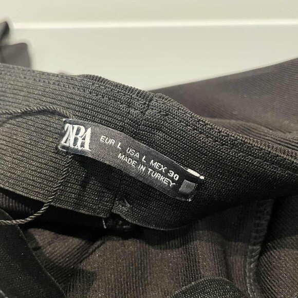 ZARA Stirrup Pant – Size L – NEW WITH TAGS - Black - Picture 3 of 9